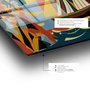 Wallity Cuadro decorativo de cristal templado Multicolor 50 x 70 cm